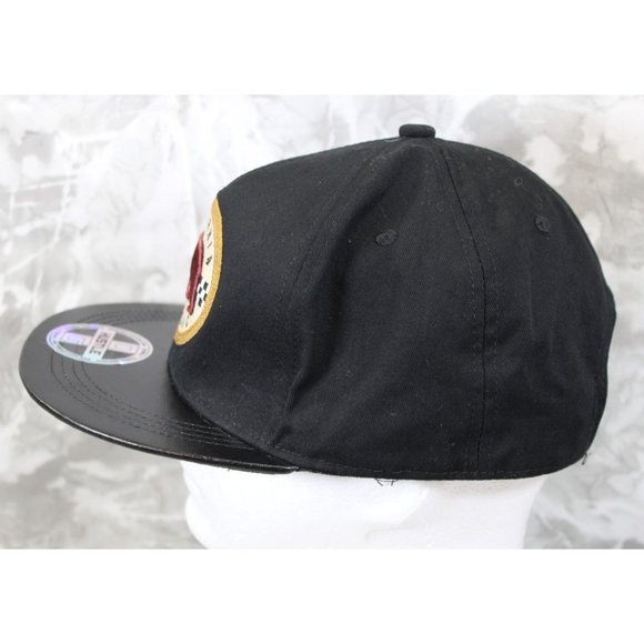 OG Hustle Black Flat Bill California Republic Hat Ball Cap - Picture 7 of 8